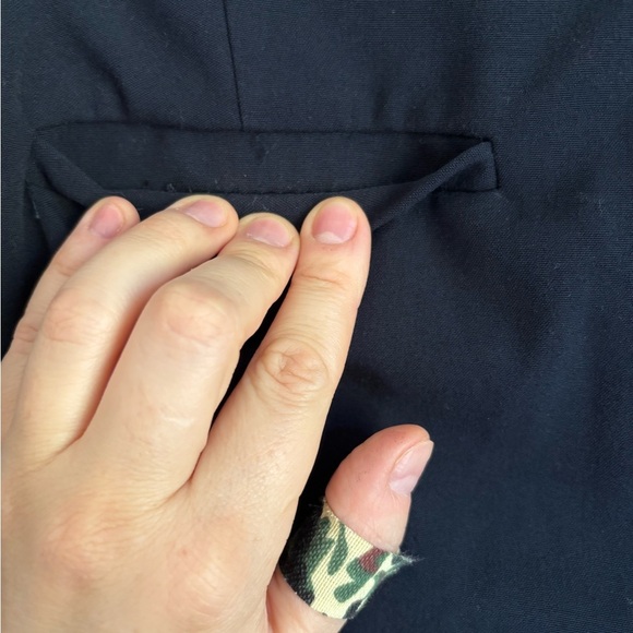 Michael Kors Classic Pants Size 8 Cropped Dark Blue - Picture 6 of 14